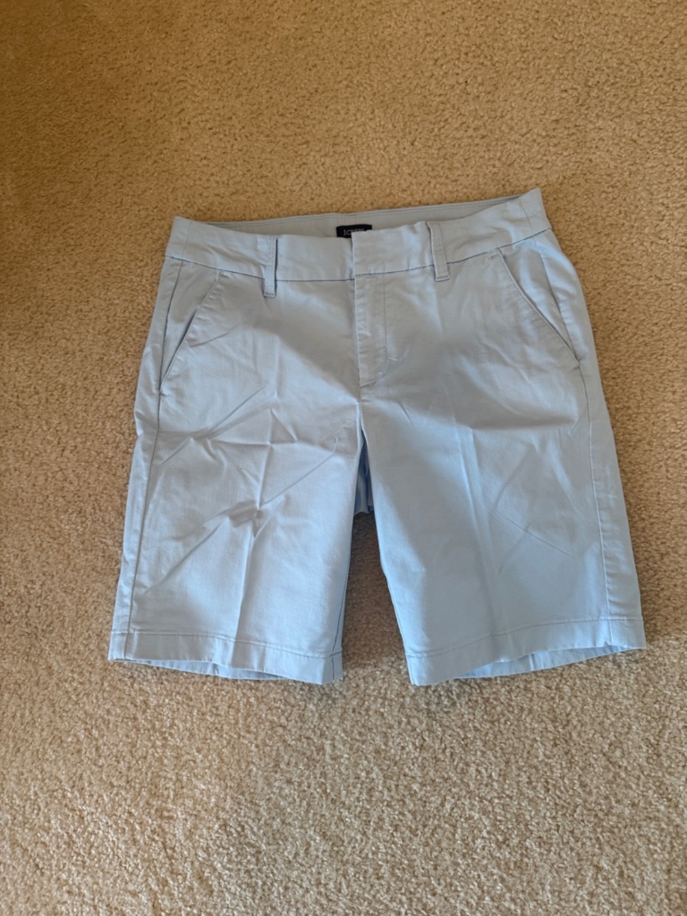J. Crew Factory Light Blue Flat-Front Men’s Shorts